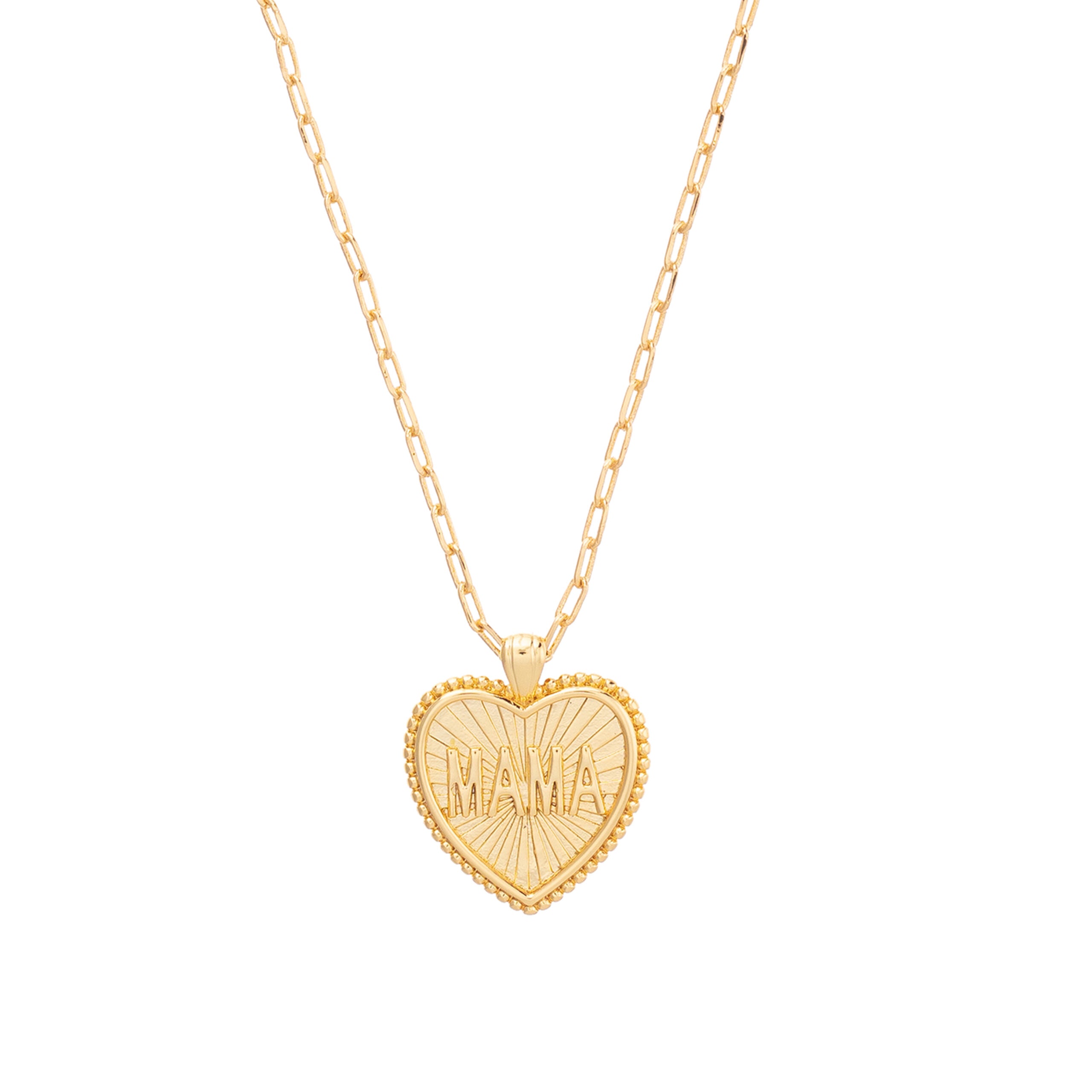MAMA Pendant Necklace - Gold-Fine Jewelry-Happy on Main