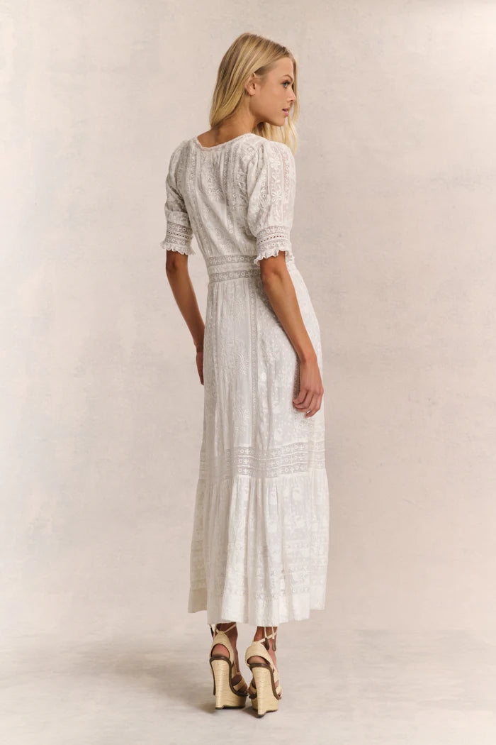 Minka Dress - White-LoveShackFancy-Happy on Main
