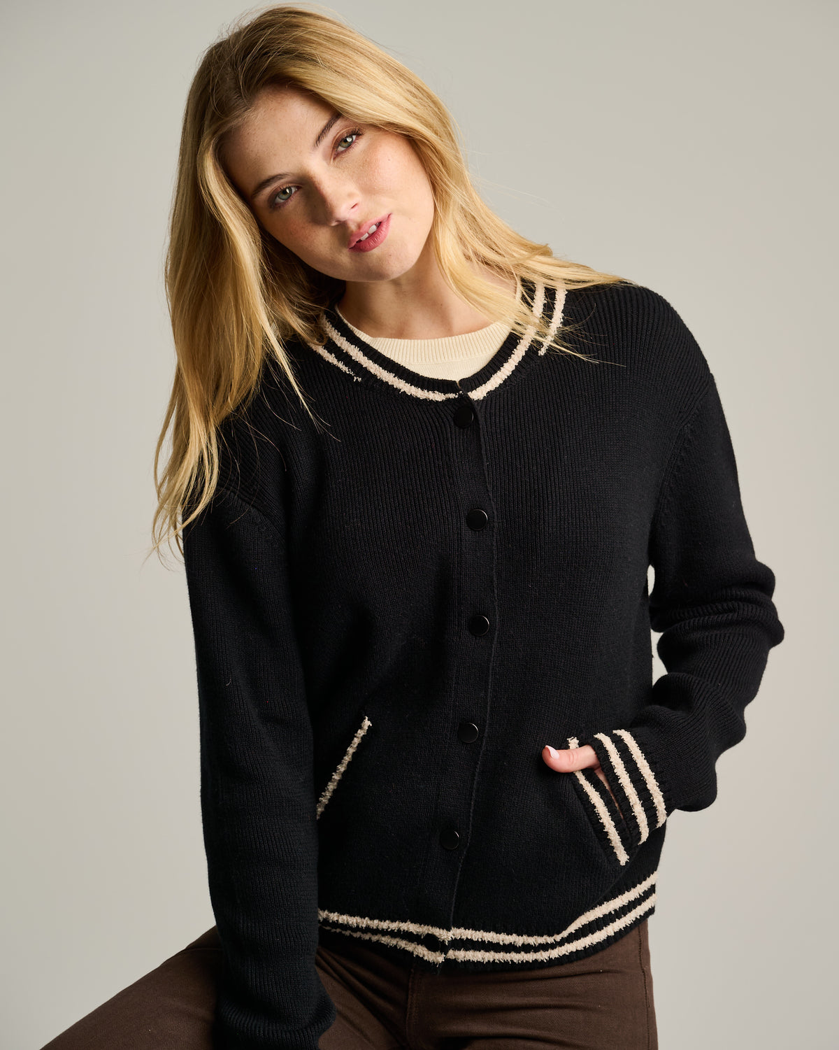 Team Player Sweater - Black-Lisa Todd-Happy on Main