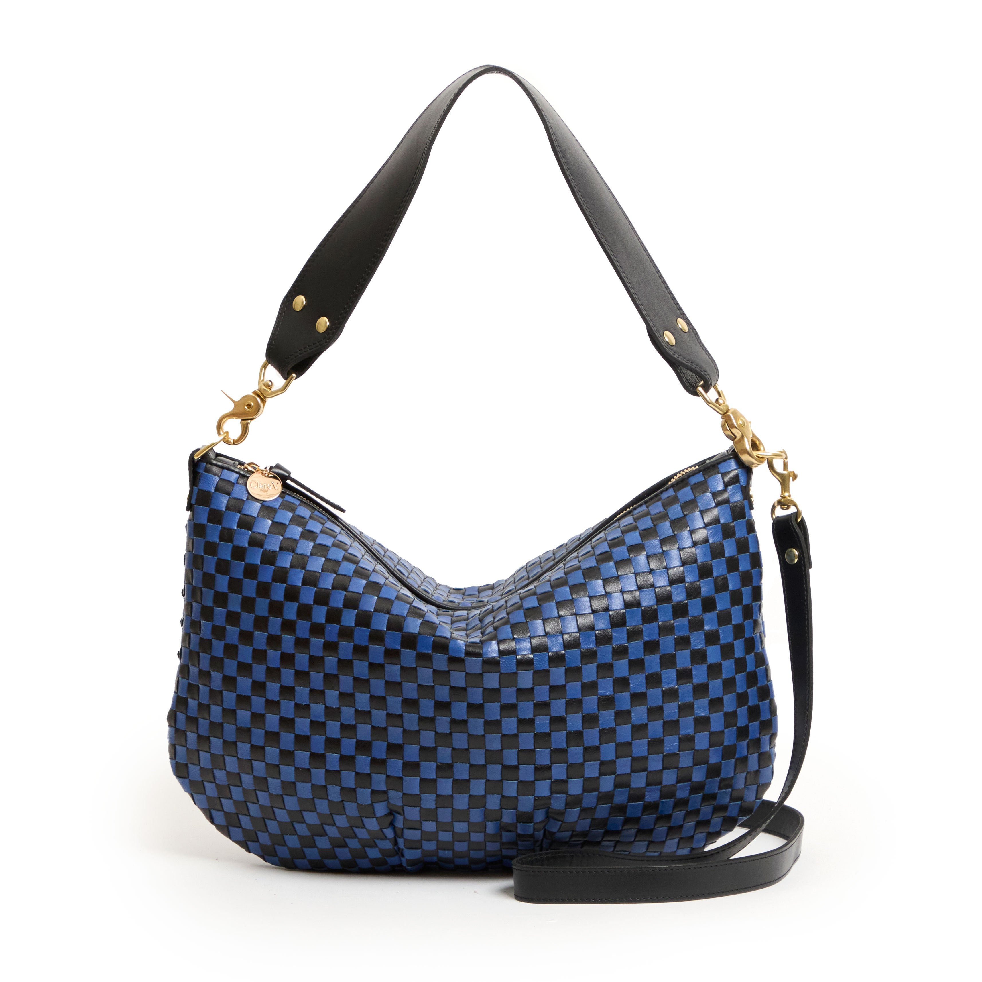 Moyen Messenger - Woven Checker-Handbags-Happy on Main