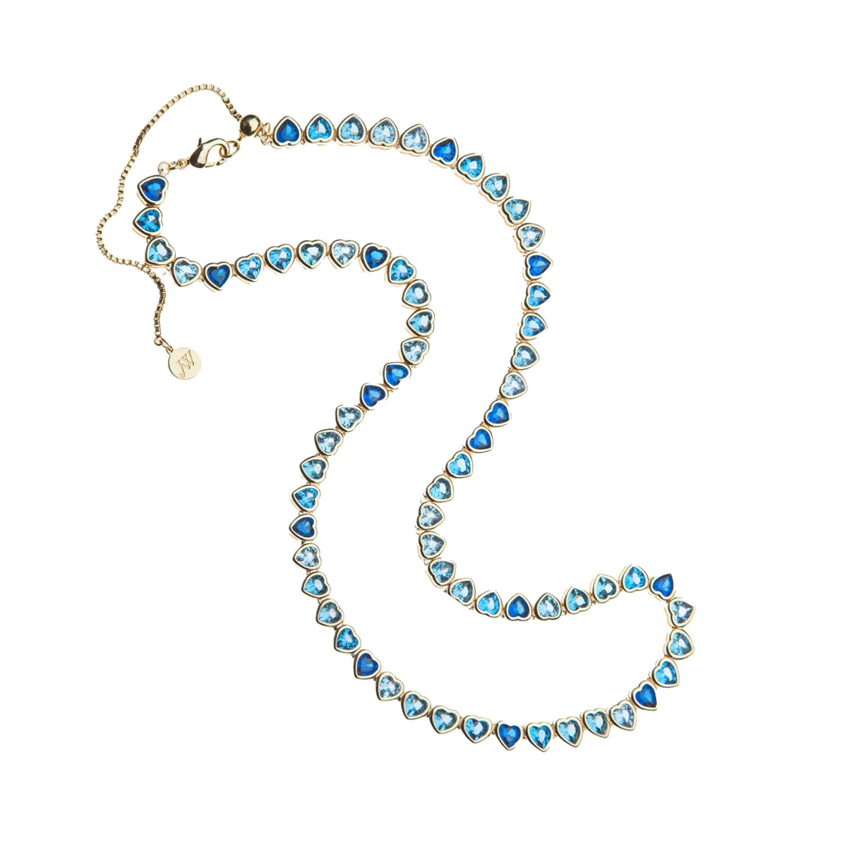 Made from LOVE Tennis Necklace - Ocean Blue Ombre