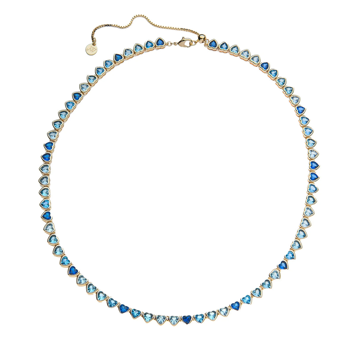 Made from LOVE Tennis Necklace - Ocean Blue Ombre