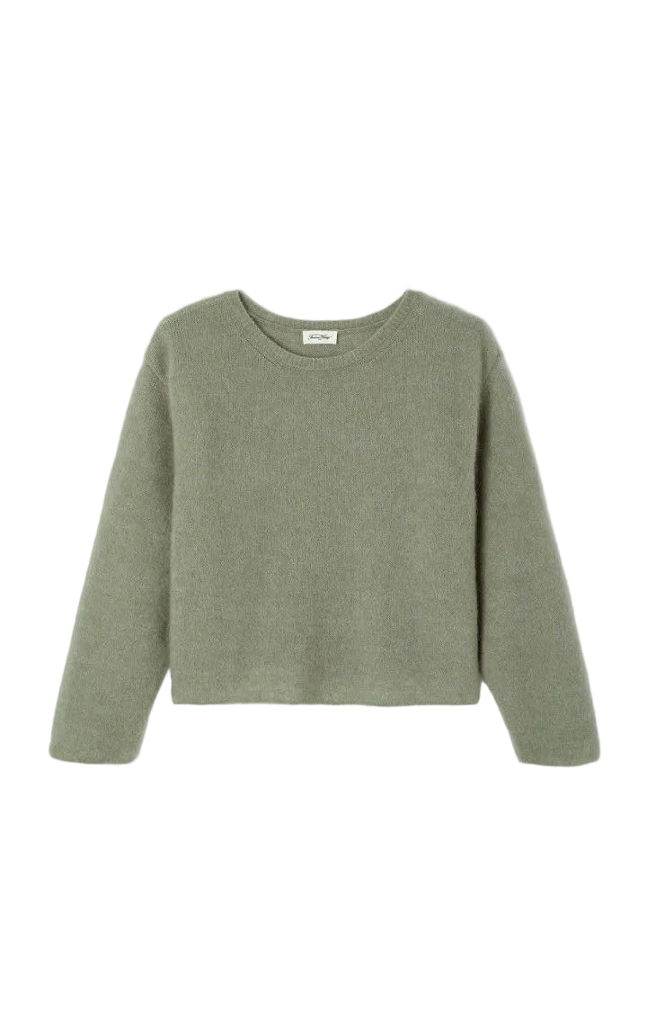 Virow Sweater - Kaki Multichine-American Vintage-Happy on Main