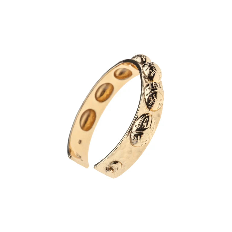 PROTECT JW Gold Scarab Cuff-Jane Win-Happy on Main
