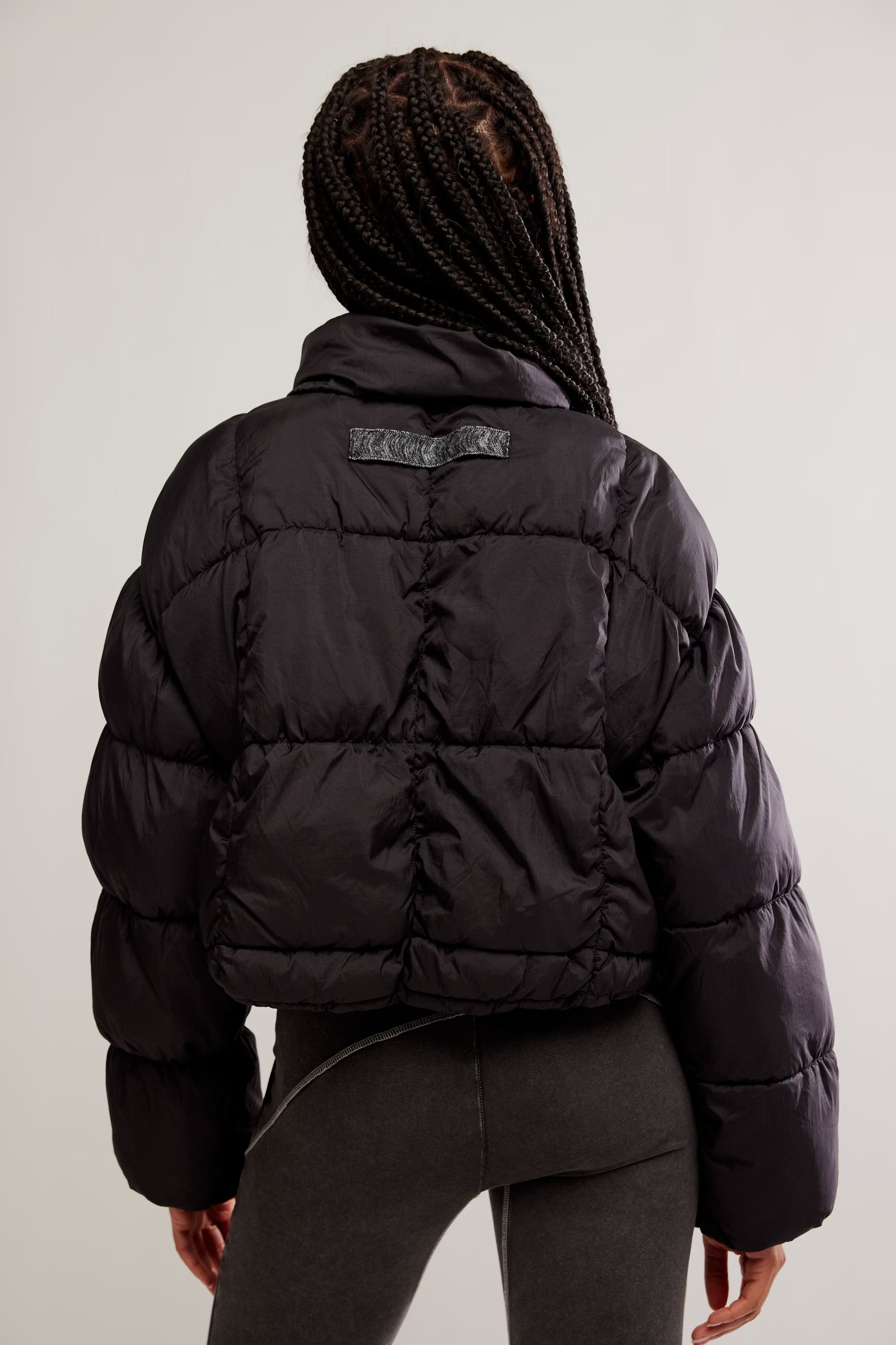 In a Bubble Puffer Jacket