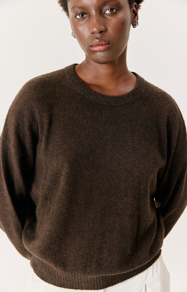 Ouity Sweater - Choco Chine-American Vintage-Happy on Main
