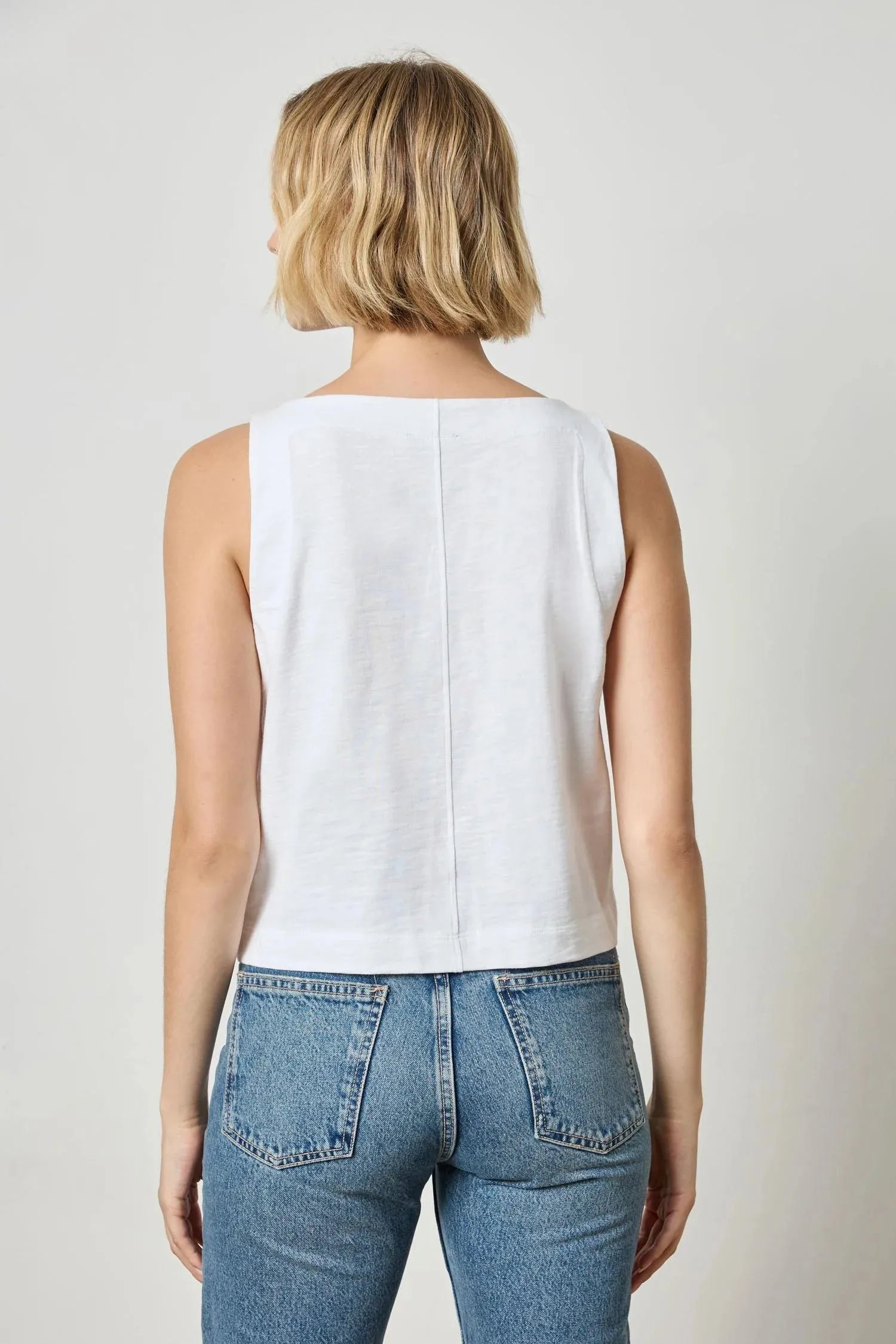 Side Button Tank-Basic Tanks + Tees-Happy on Main