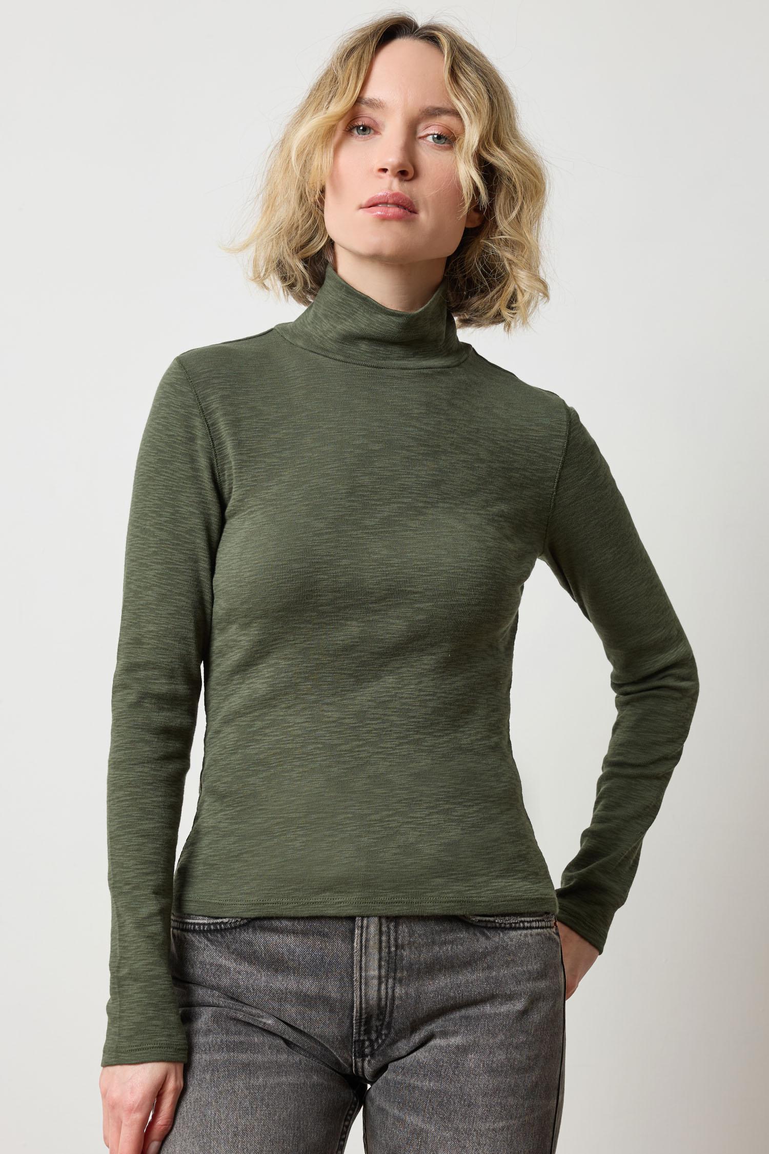 Rib Slub Turtleneck - Lichen-Lilla P-Happy on Main
