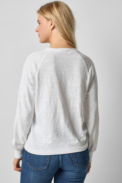 Full Sleeve Henley - White-Lilla P-Happy on Main