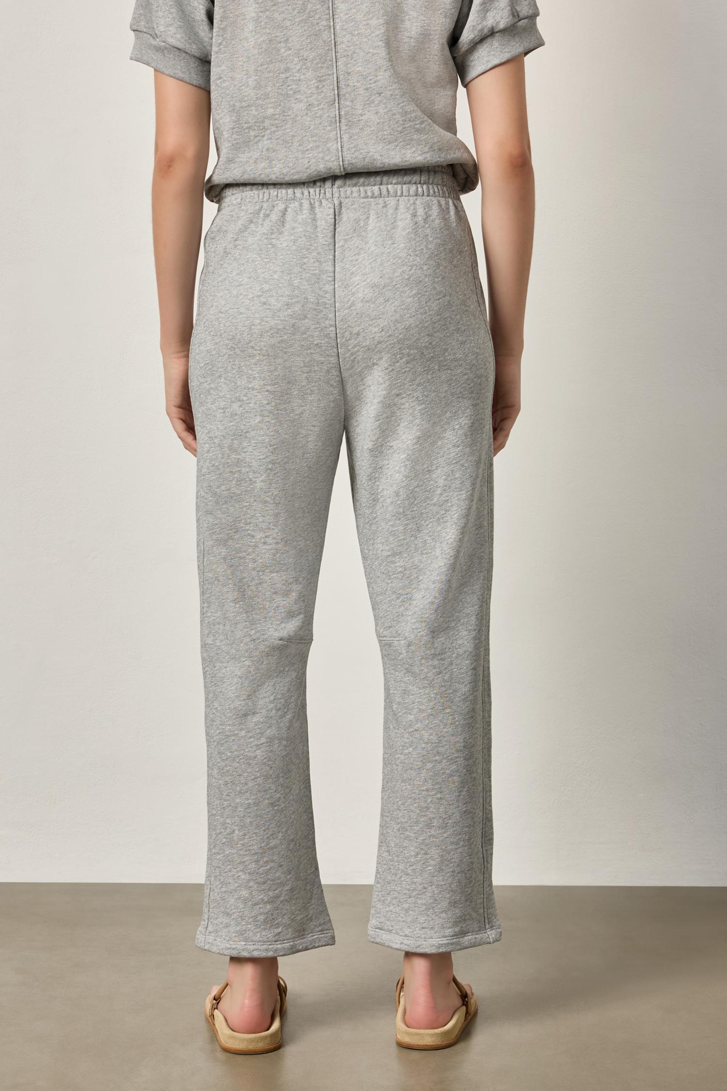 Side Panel Terry Pant - Heather Grey-Lilla P-Happy on Main