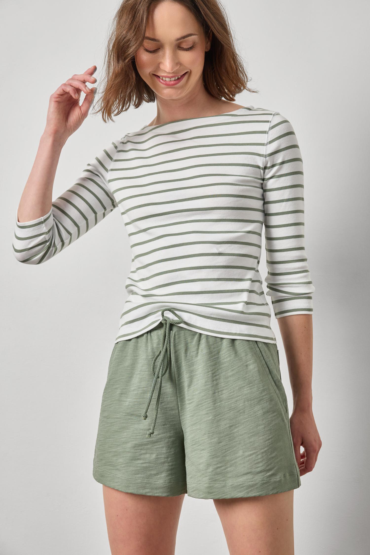 Elastic Waist Drawcord Short - Sage-Lilla P-Happy on Main