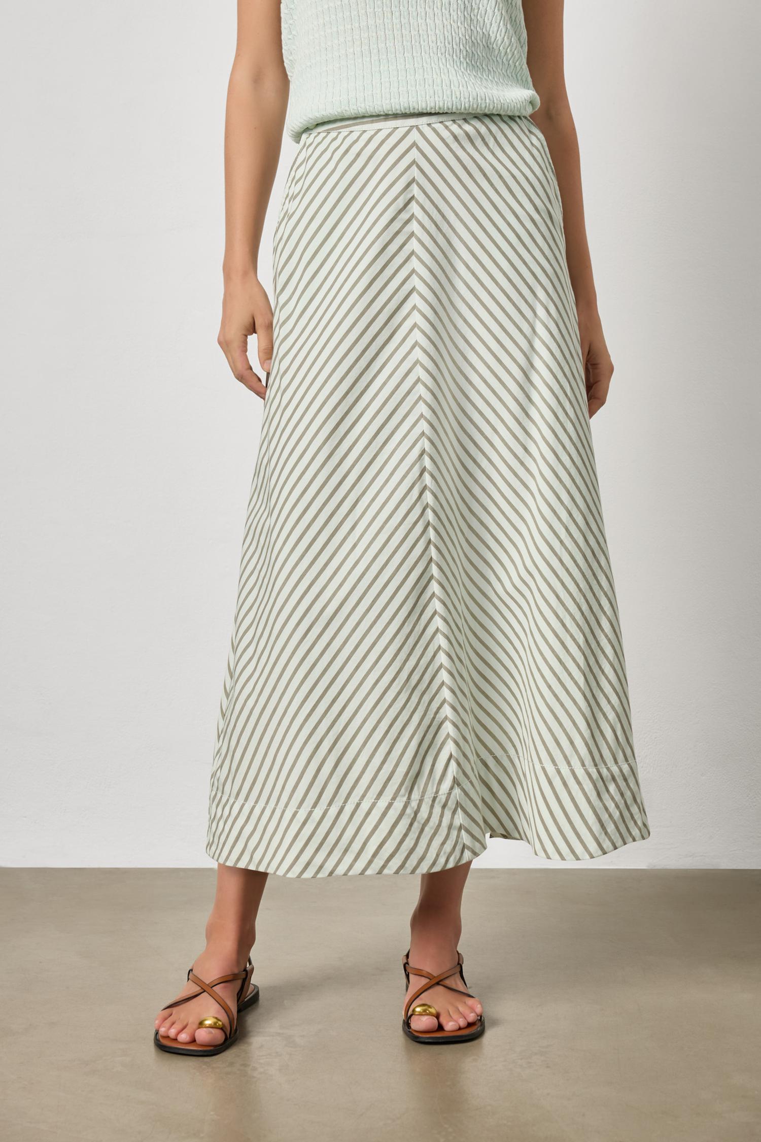 Stripe Maxi Skirt - Pool Stripe-Lilla P-Happy on Main