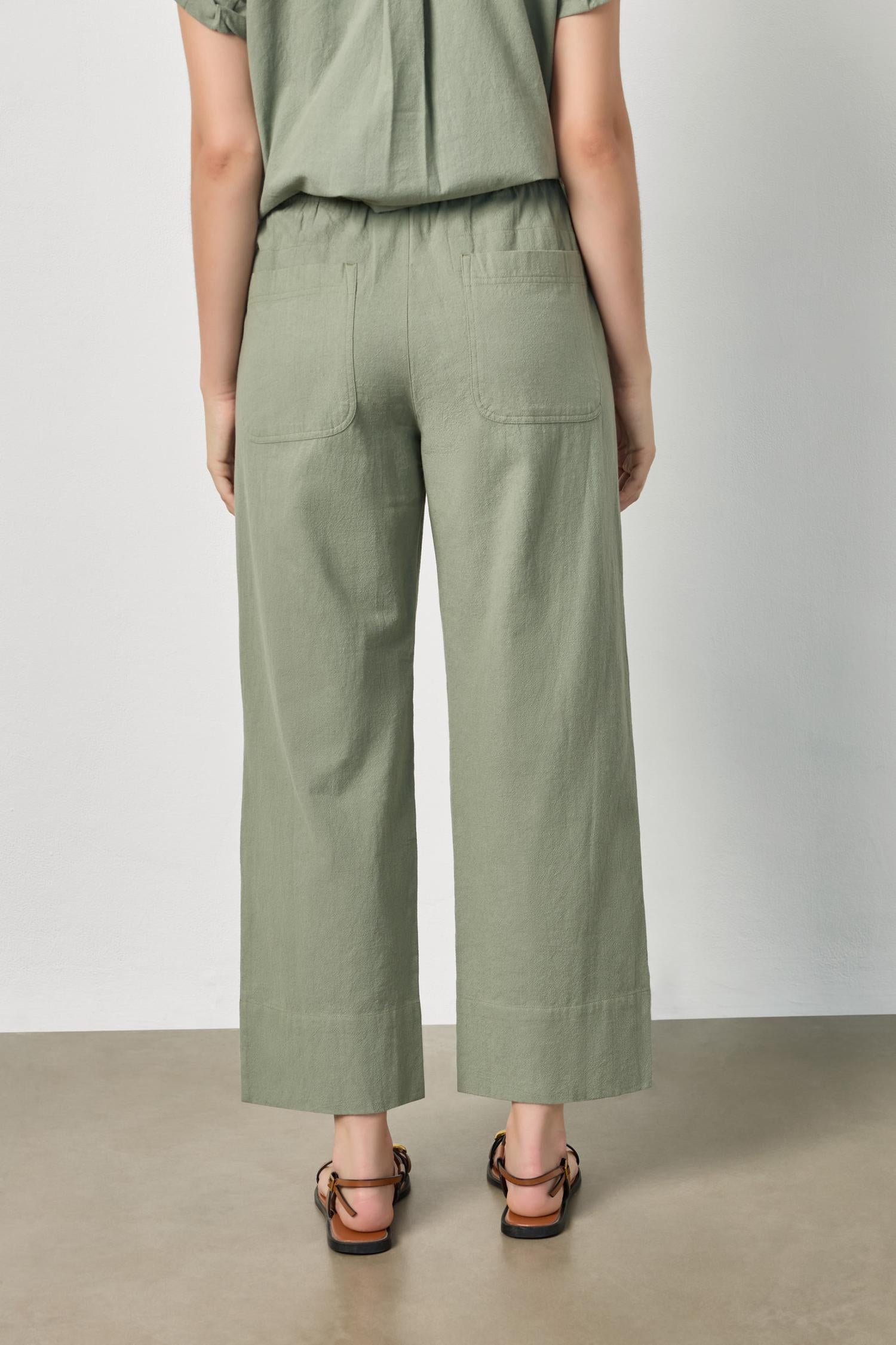 Wide Leg Summer Pant - Sage-Lilla P-Happy on Main