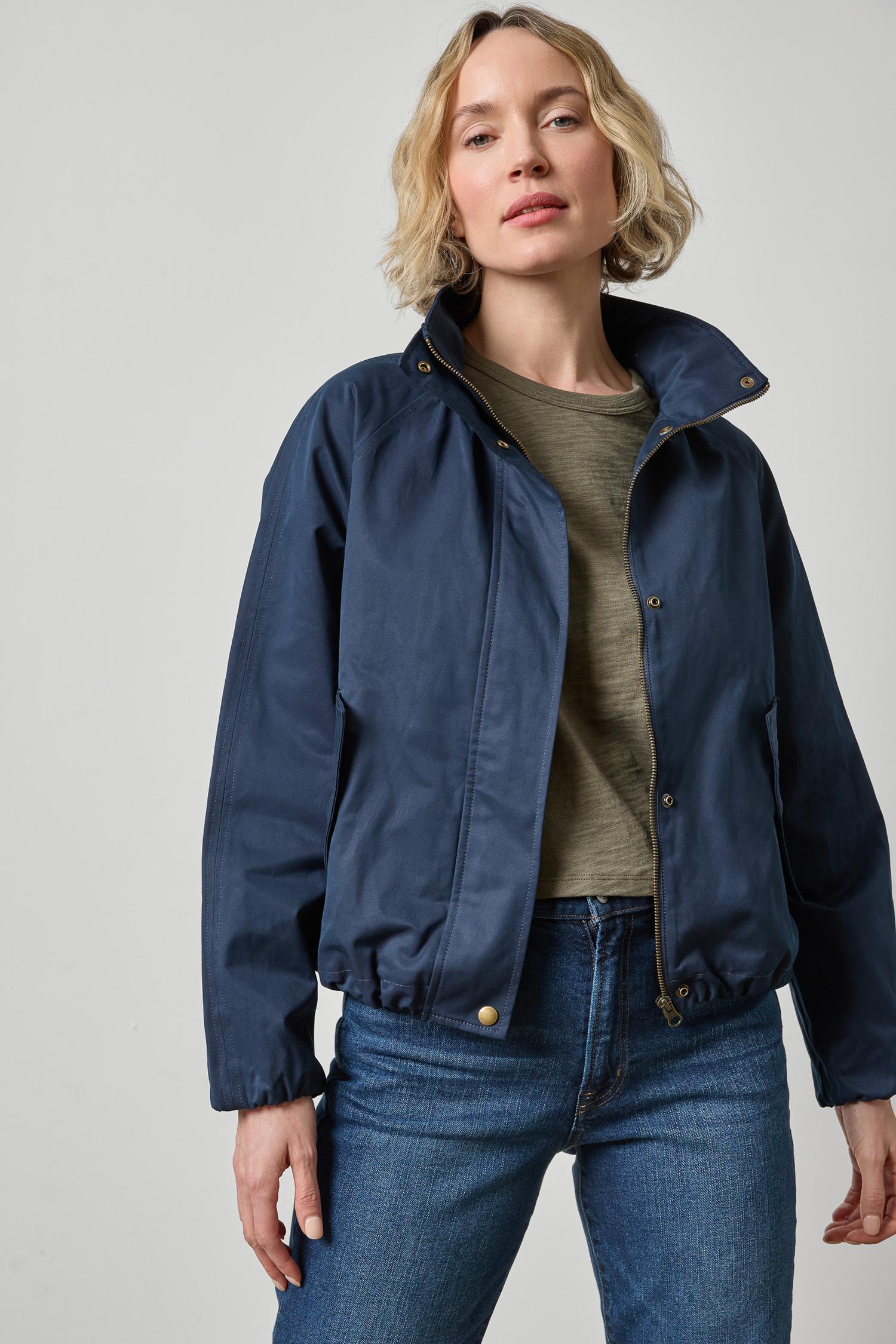 Raglan Bomber Jacket - Navy-Lilla P-Happy on Main