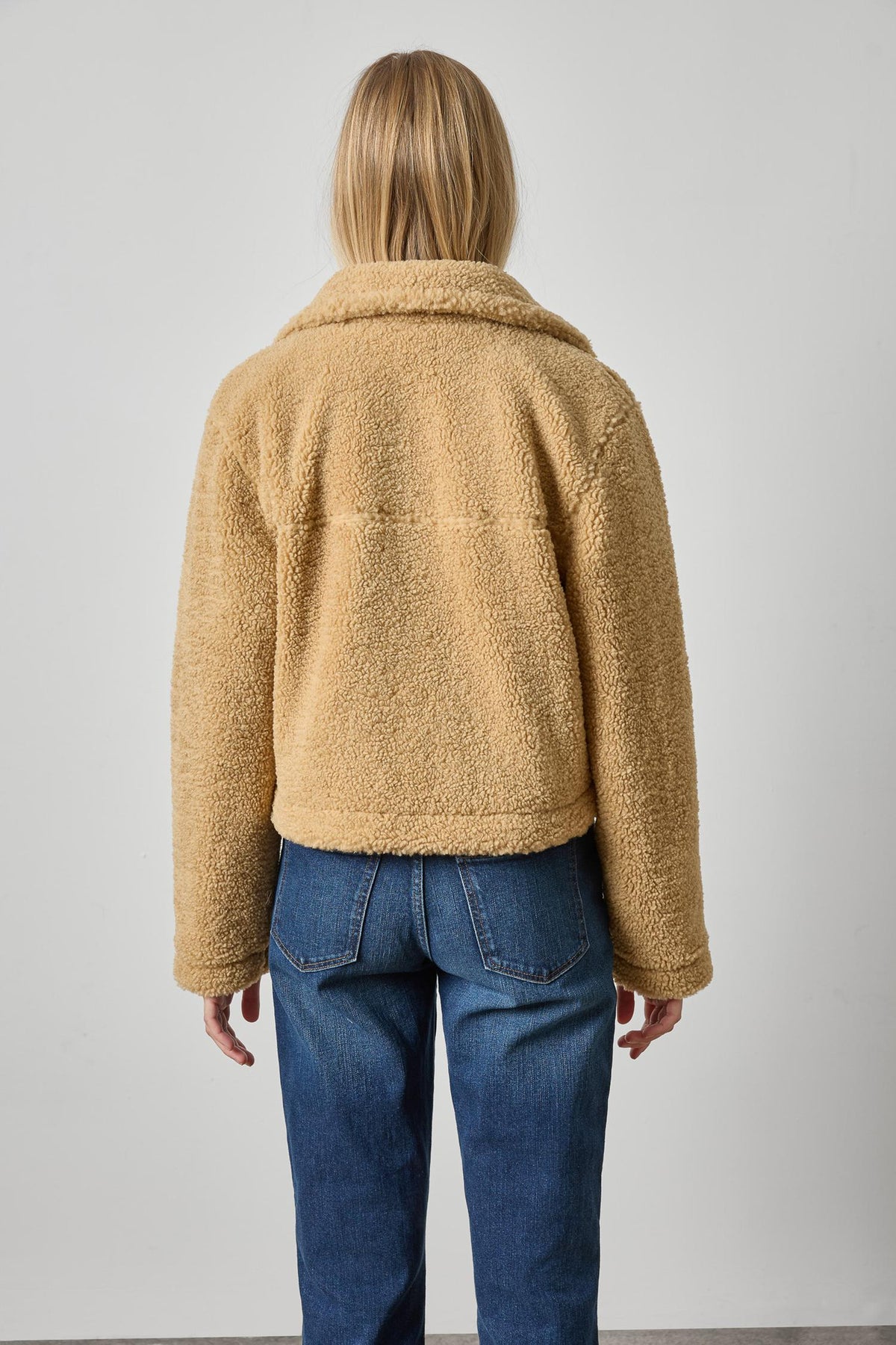 Sherpa Collared Jacket - Sable-Lilla P-Happy on Main