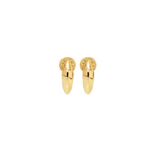 Curved Studs - Gold-Fine Jewelry-Happy on Main