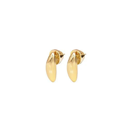 Curved Studs - Gold-Fine Jewelry-Happy on Main