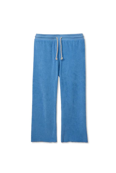 Eliana Loop Terry Draw String Pant - Pacific Blue-perfectwhitetee-Happy on Main
