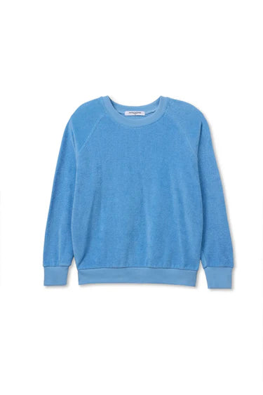Saylor Loop Terry Sweatshirt - Pacific Blue-perfectwhitetee-Happy on Main