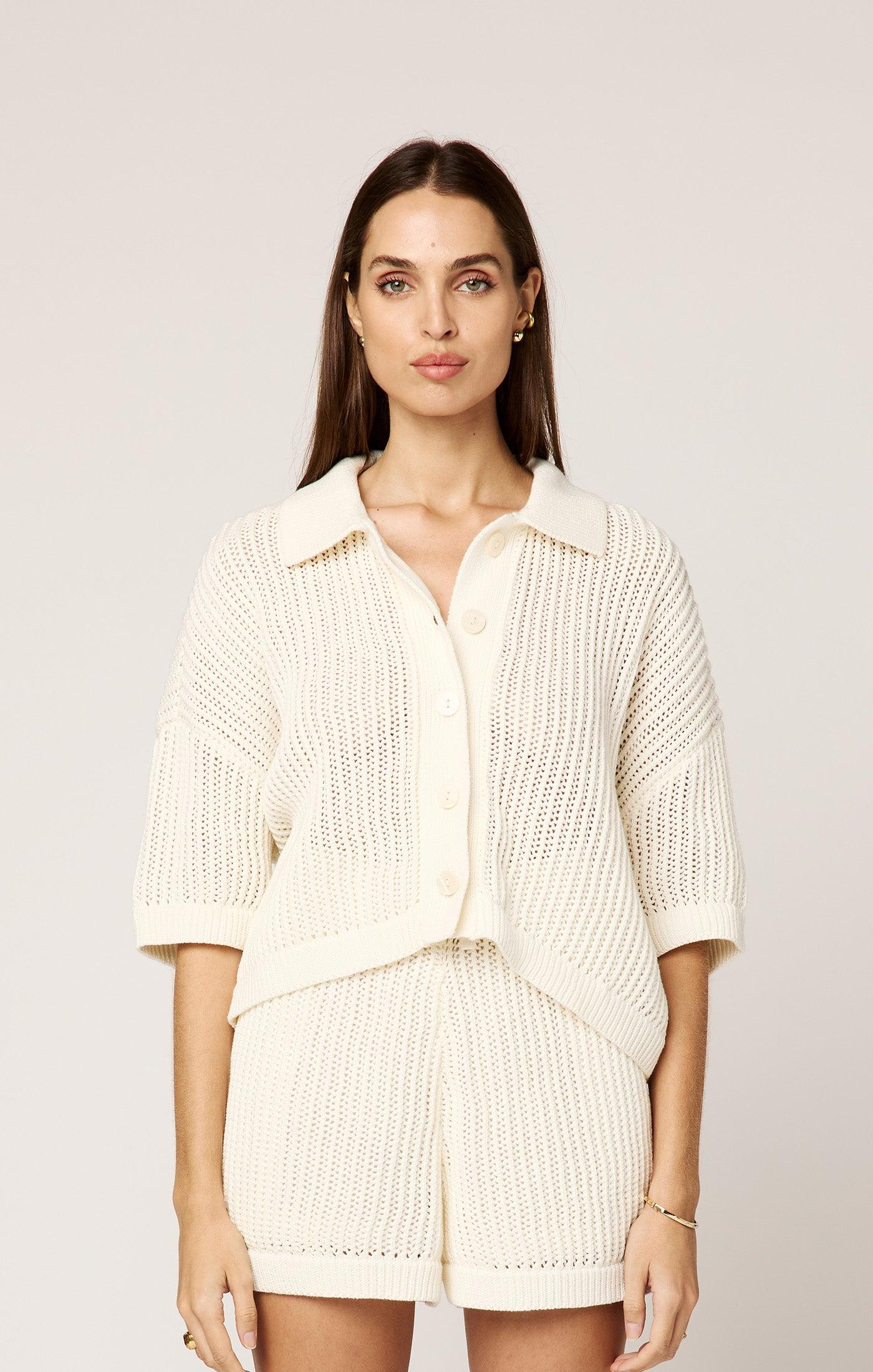 Peri Crochet Top-Casual Tops-Happy on Main