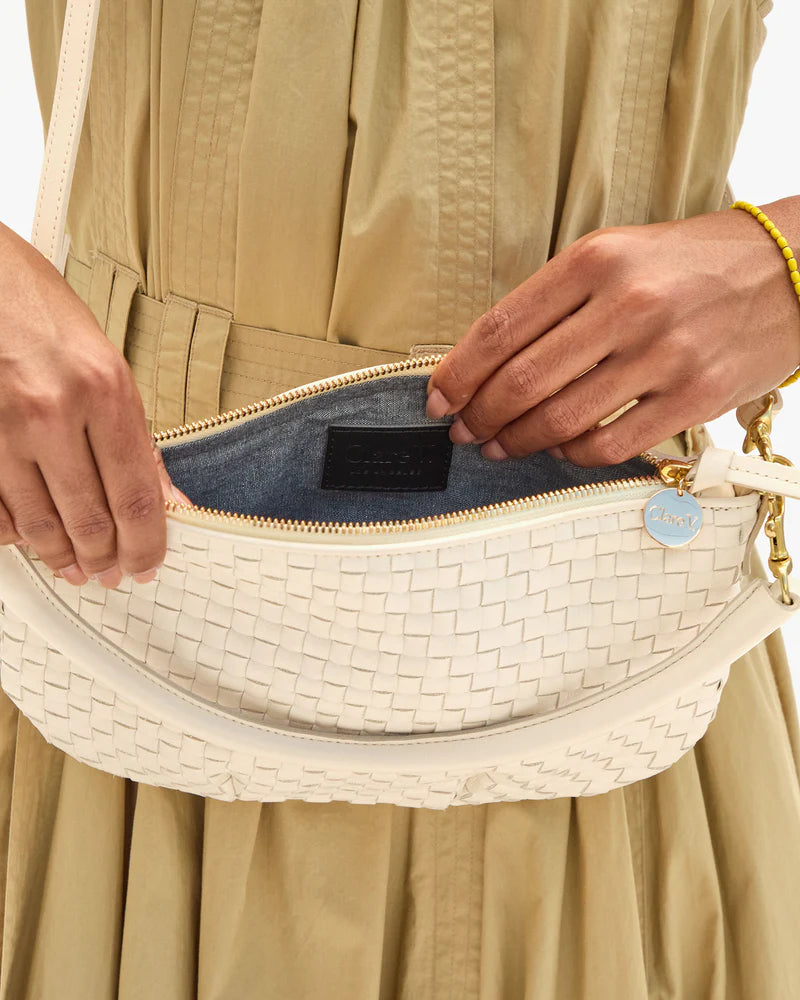 Petit Moyen Messenger - Cream-Clare V.-Happy on Main