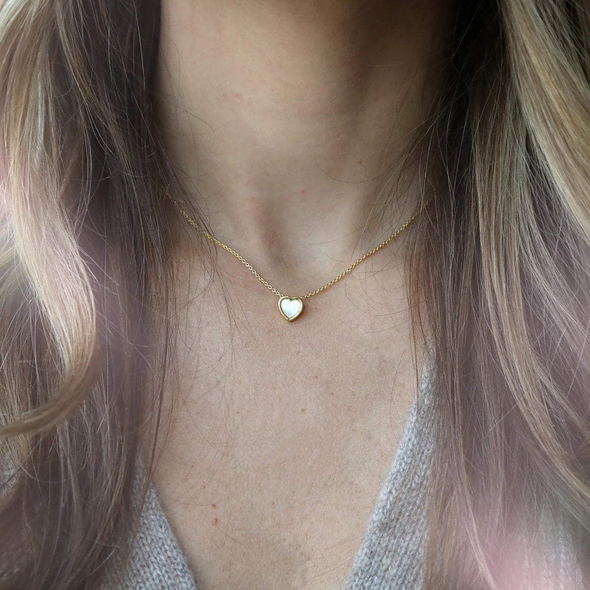 Petite Heart Necklace-Everyday Jewelry-Happy on Main
