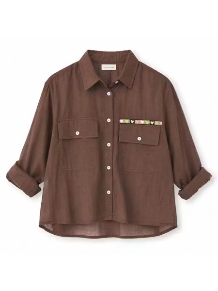 Tia Love Brigade Shirt - Caramel Earth-Kerri Rosenthal-Happy on Main