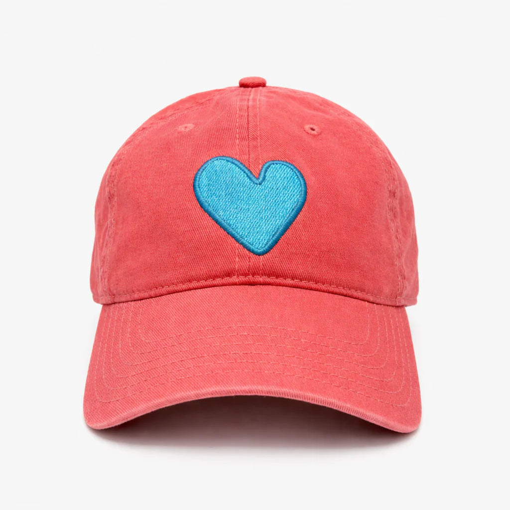 KR Imperfect Heart Hat - Poppy Red-Denim-Kerri Rosenthal-Happy on Main
