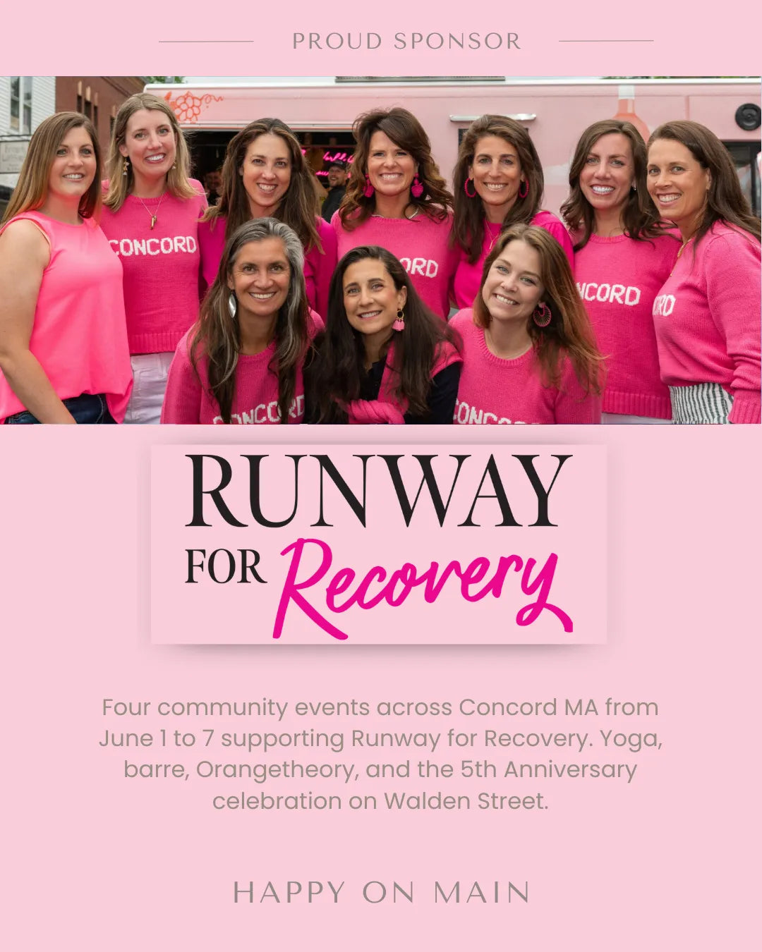 Love for Runway Week: Concord | June 1-7-Happy on Main-Happy on Main