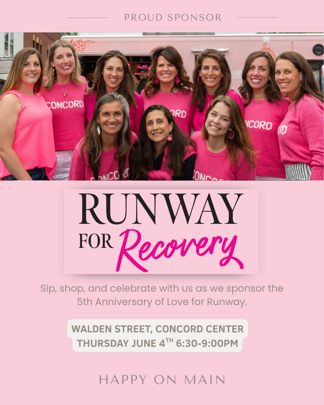 Love for Runway: Concord - 5th Anniversary | June 4th-Happy on Main-Happy on Main