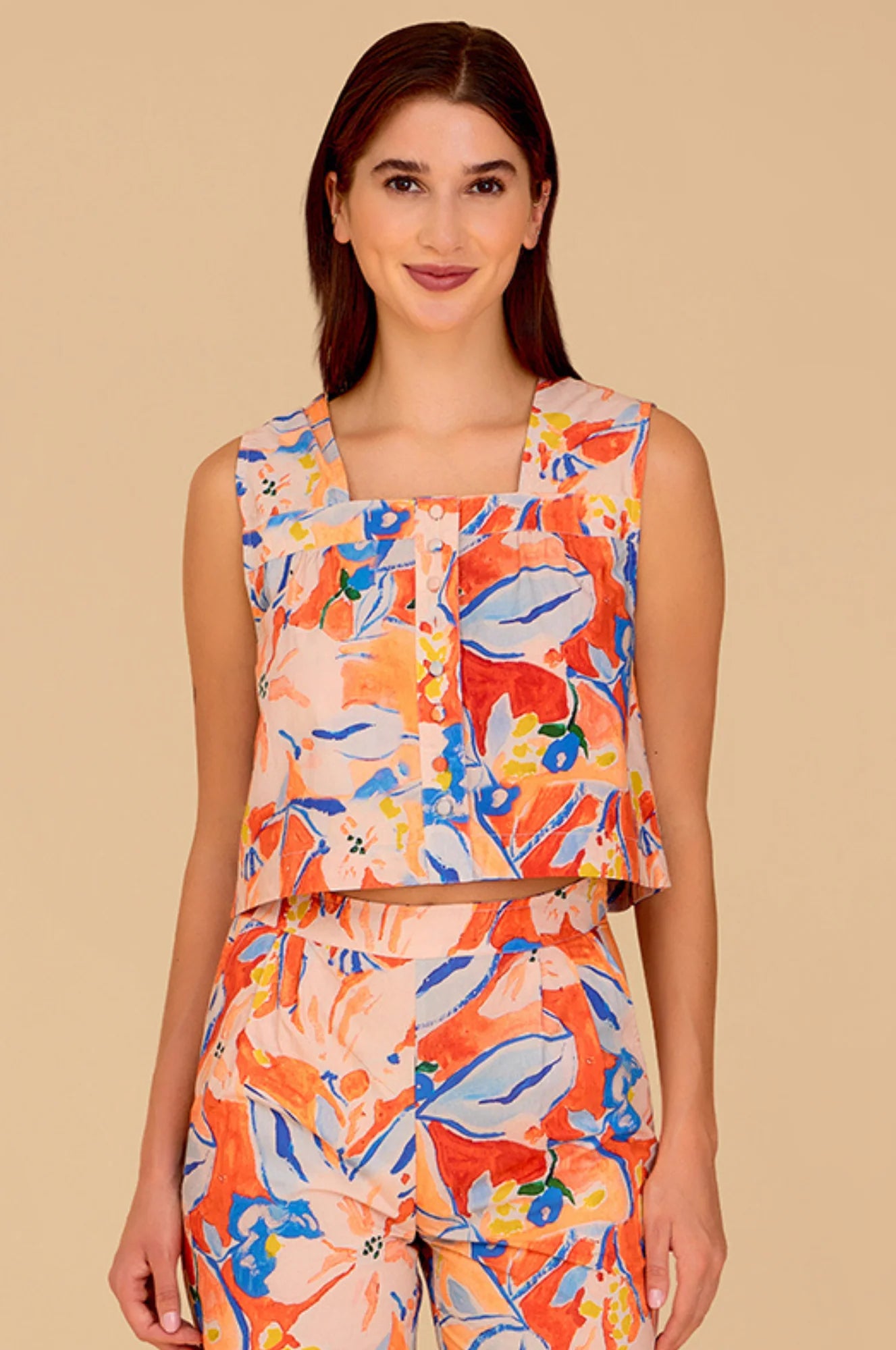 Nellie Top - Marbella Flora-Olivia by Livro-Happy on Main