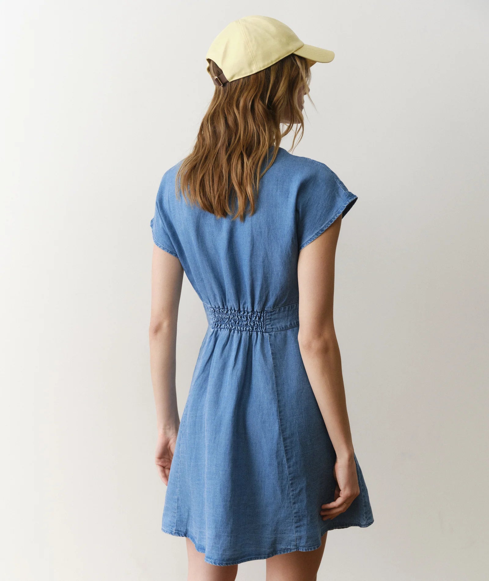 Camila Mini Dress - Light Wash-Marine Layer-Happy on Main