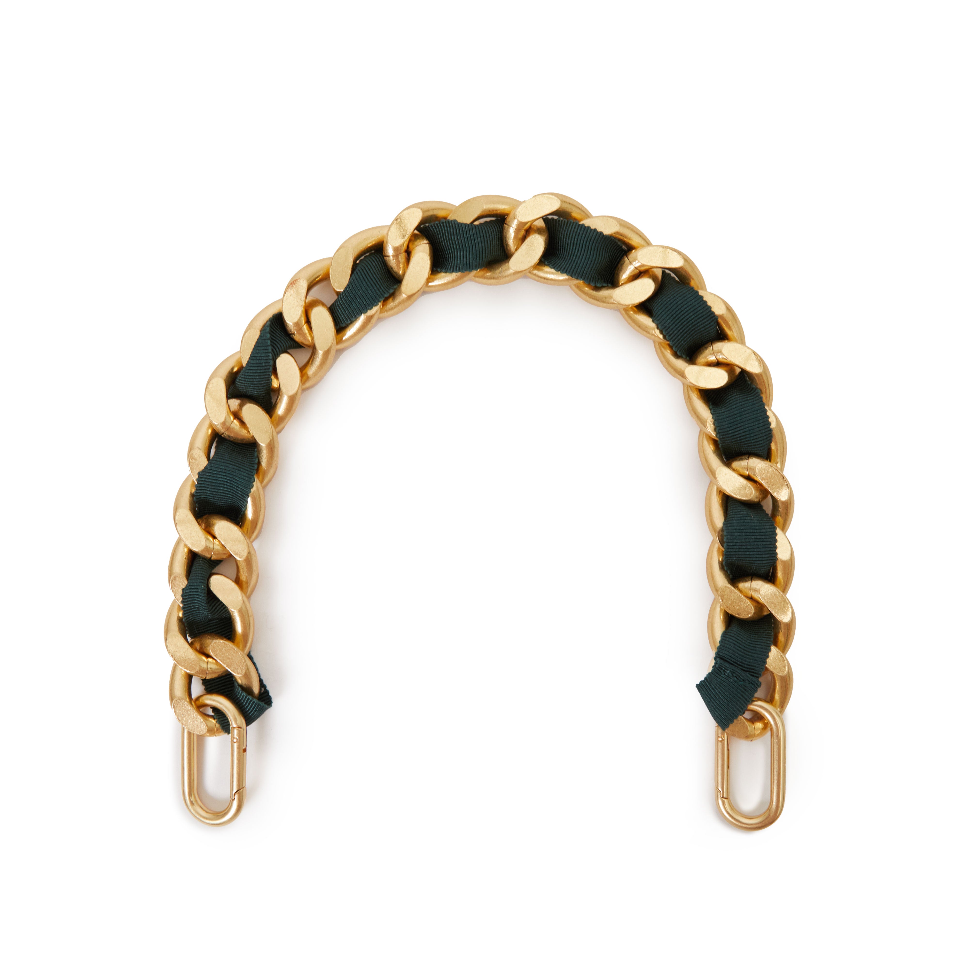 Shortie Strap - Grosgrain Curb Chain-Misc Accessories-Happy on Main