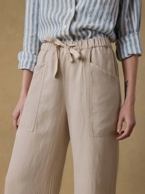 Topanga Drape Pant - Wheaten-Faherty-Happy on Main