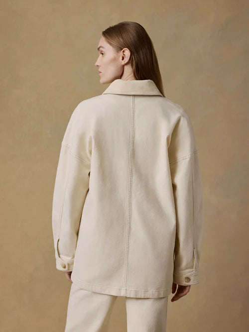 Sunwashed Canvas Chore Jacket - Sea Salt-Faherty-Happy on Main