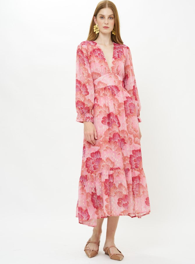 Tie Back Maxi-Dressy Dresses-Happy on Main