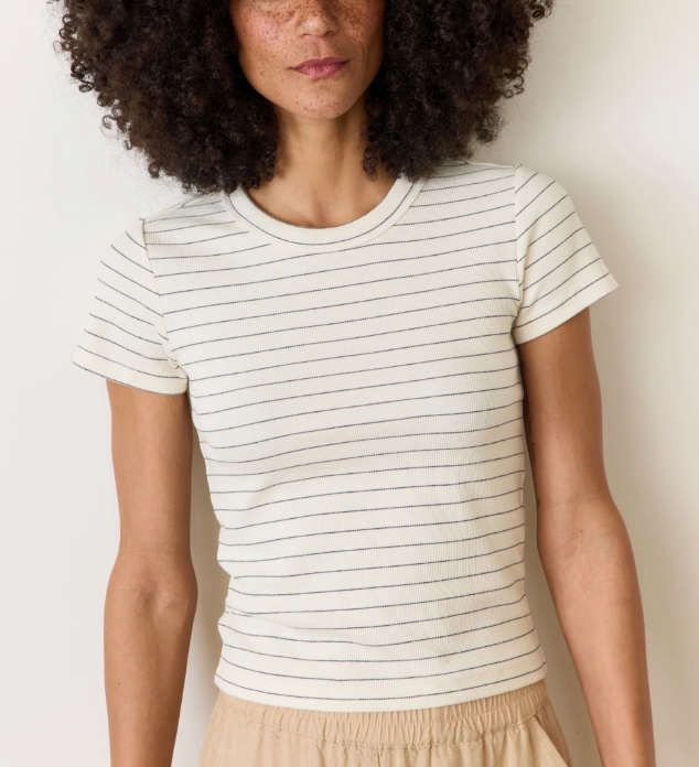 LS Lexi Rib Sun-In Crew Tee-Marine Layer-Happy on Main
