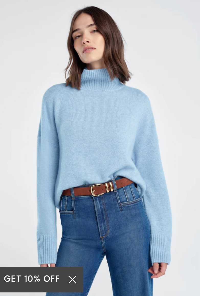 The Maddie Sweater - Baby Blue-Favorite Daughter-Happy on Main