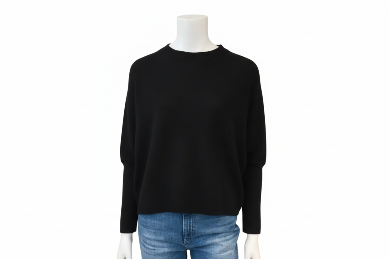 Olive Sweater - Black-Cortland Park-Happy on Main