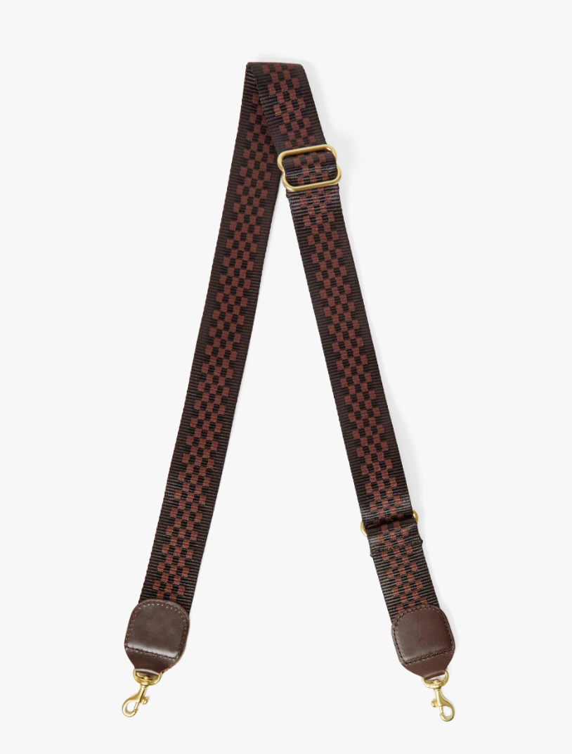 Adjustable Crossbody Strap - Checkered-Clare V.-Happy on Main