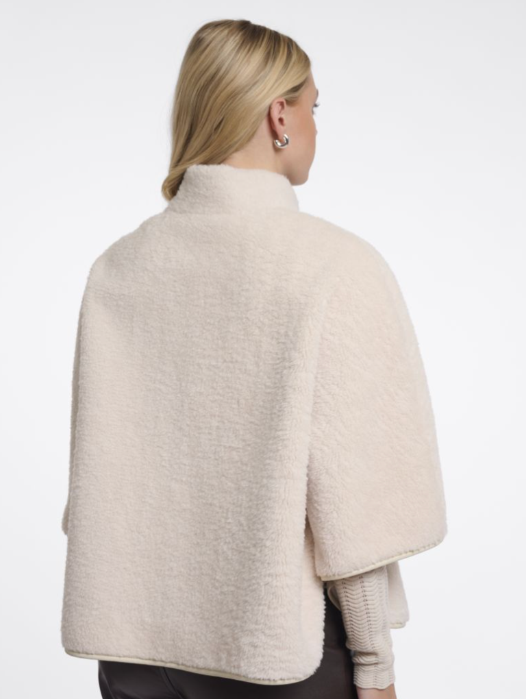 Rochelle Cape w/Zipper - Birch-Rino & Pelle-Happy on Main