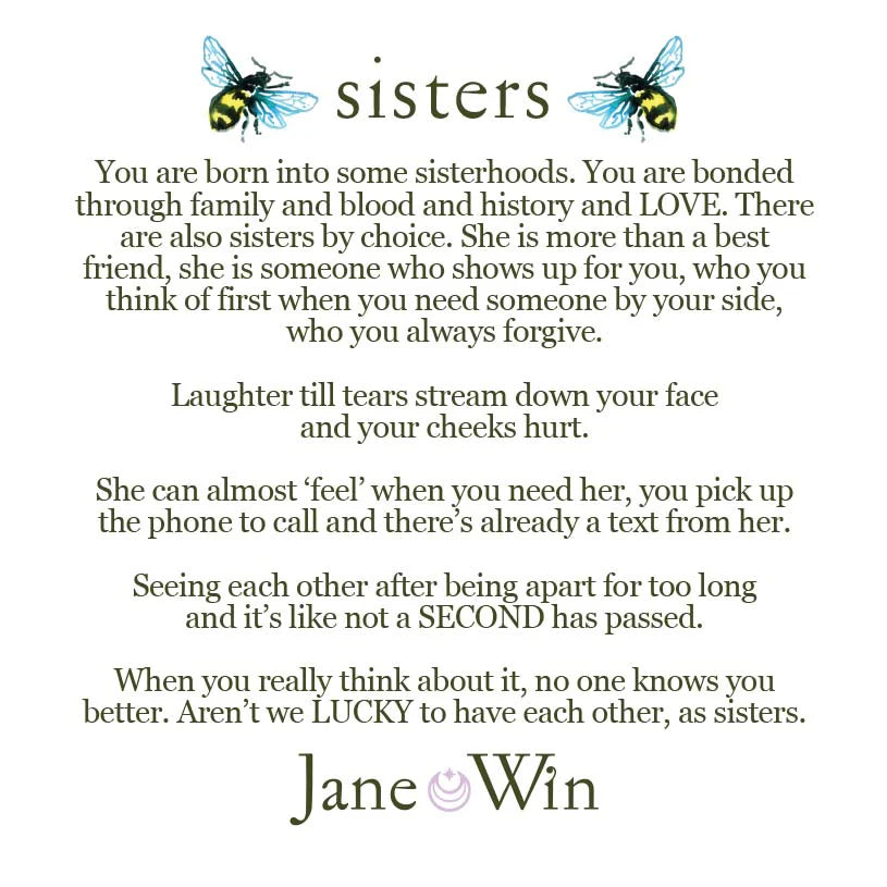 SISTERS Forever JW Original Pendant Coin - 16-18" Classic Rolo Chain-Jane Win-Happy on Main
