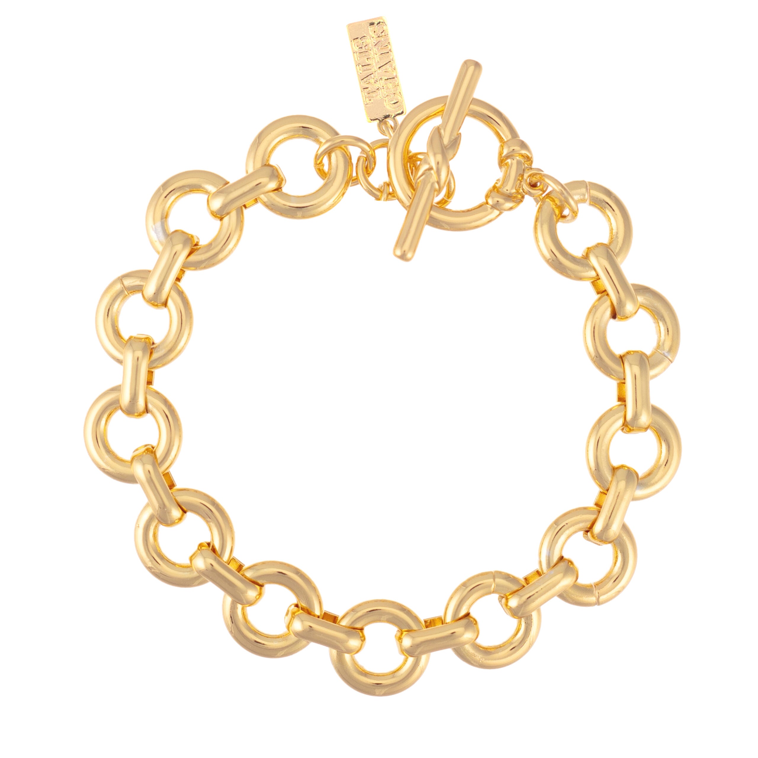 Chubby Link Bracelet - Gold-Fine Jewelry-Happy on Main