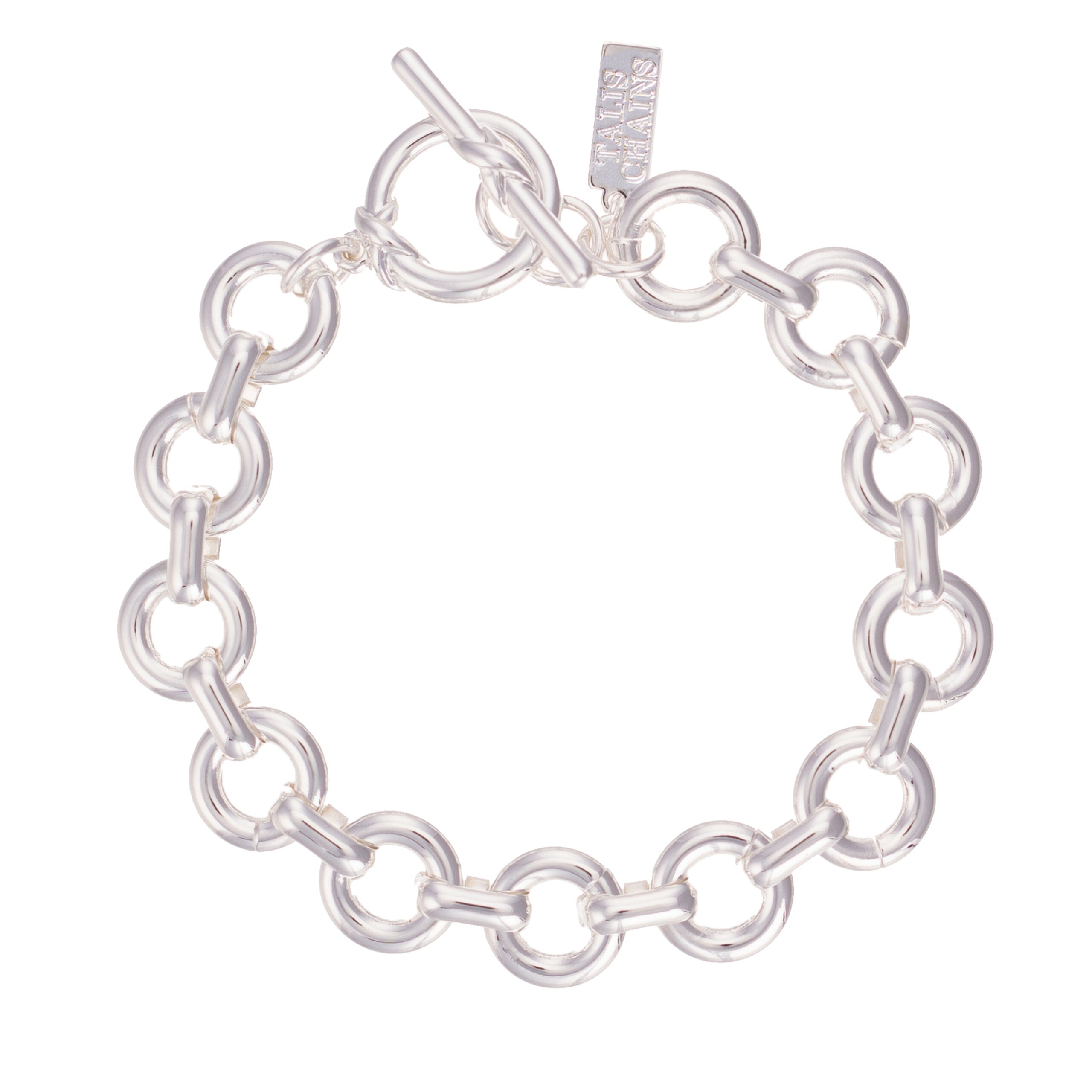 Chubby Link Bracelet - Silver-Fine Jewelry-Happy on Main