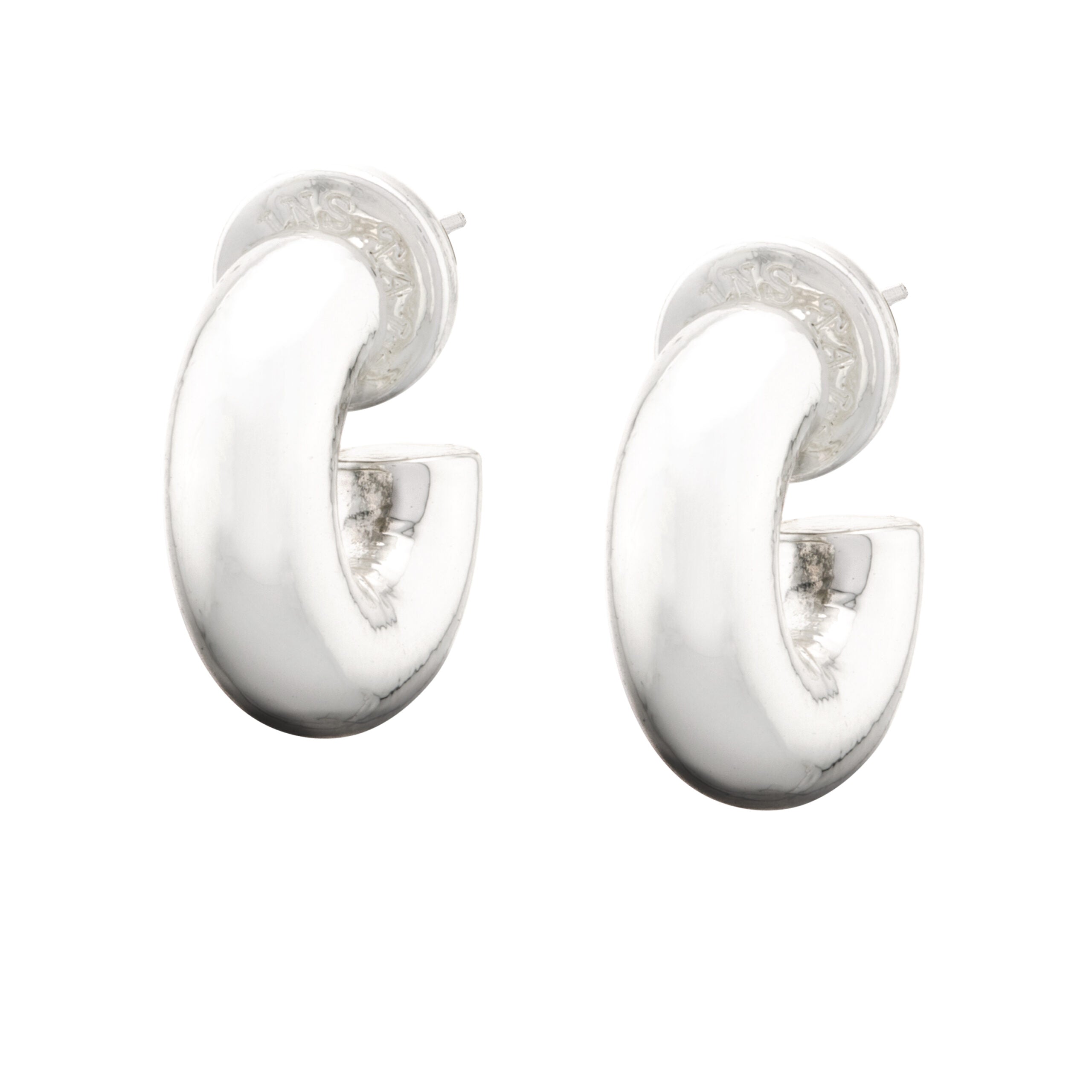 Chubby Donut Huggies - Silver-Fine Jewelry-Happy on Main