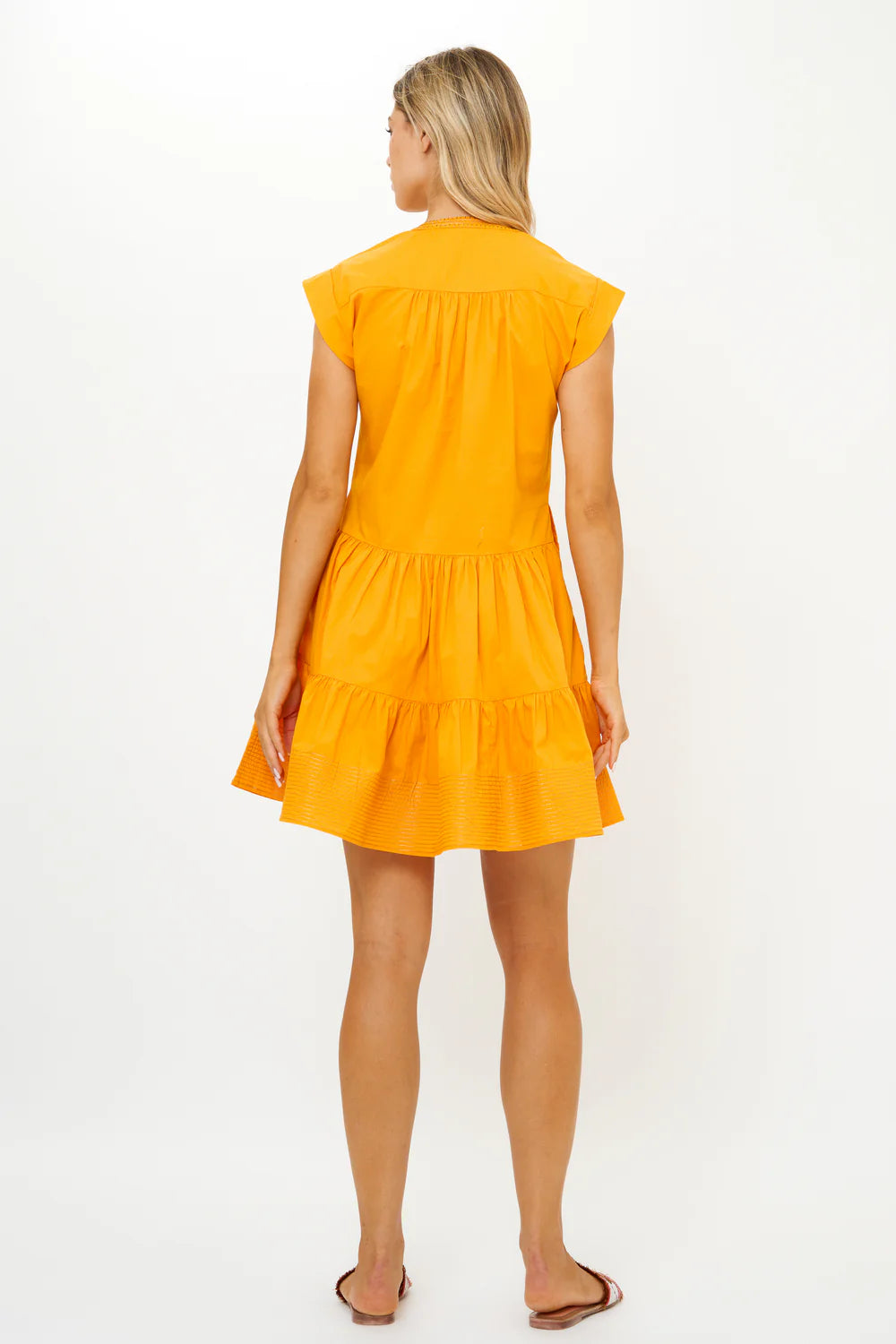 Roll Sleeve Dress-Dressy Dresses-Happy on Main
