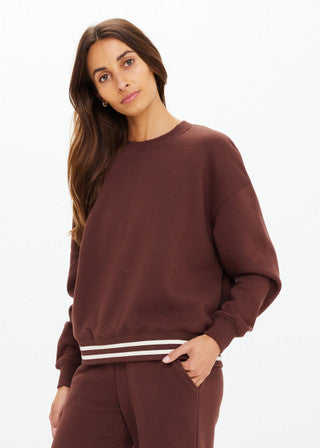 Toluca Lisel Crew Neck Sweater - Brown-The Upside-Happy on Main
