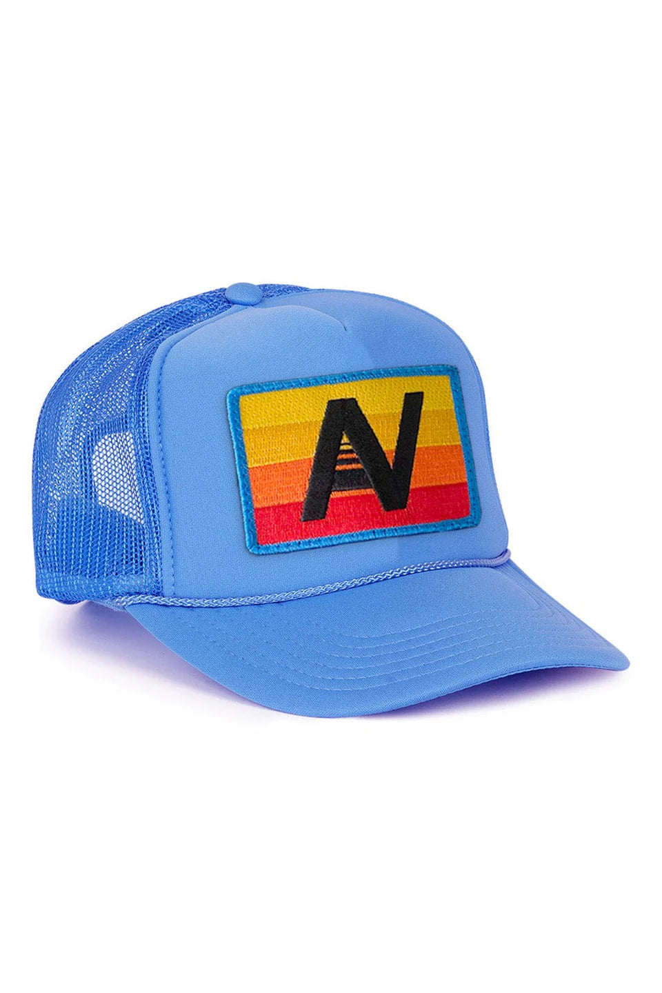 Logo Rainbow Vintage Low Rise Trucker - Light Blue-Aviator Nation-Happy on Main