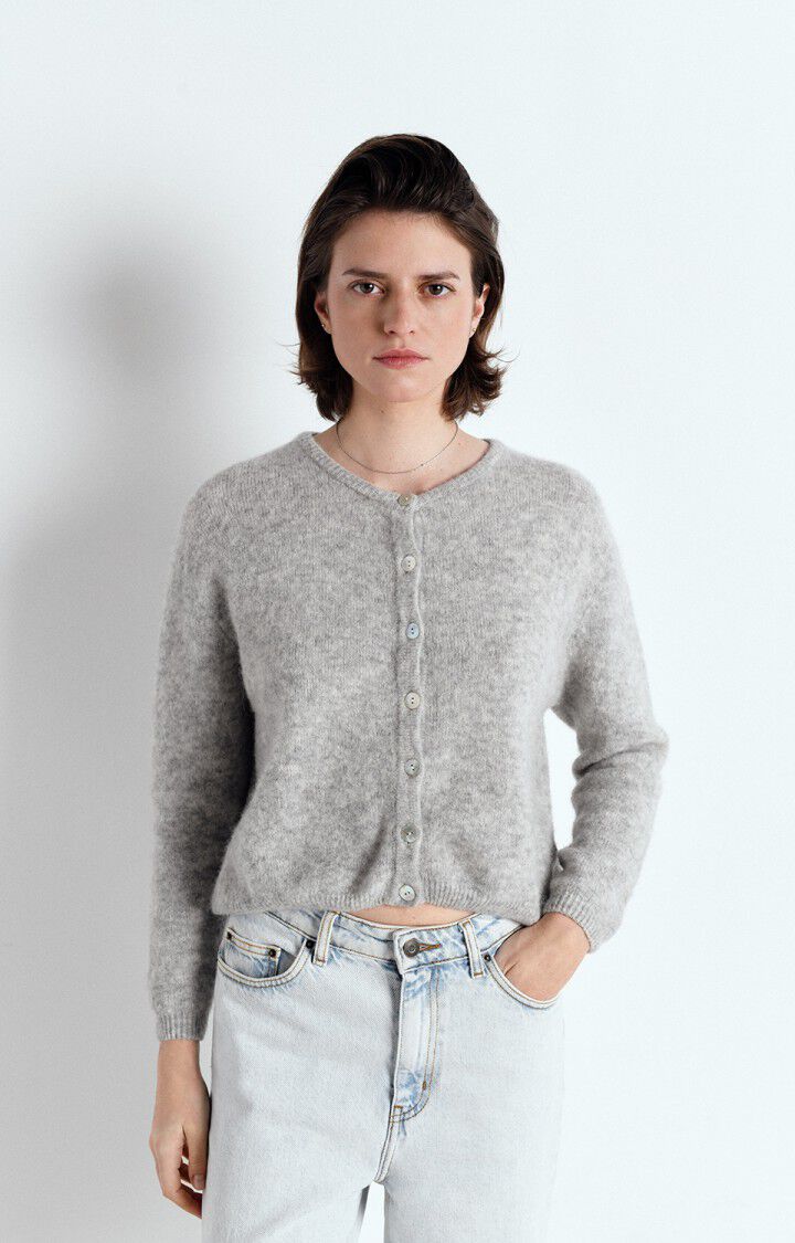 Vito Cardigan - Gris Clair Chine-American Vintage-Happy on Main