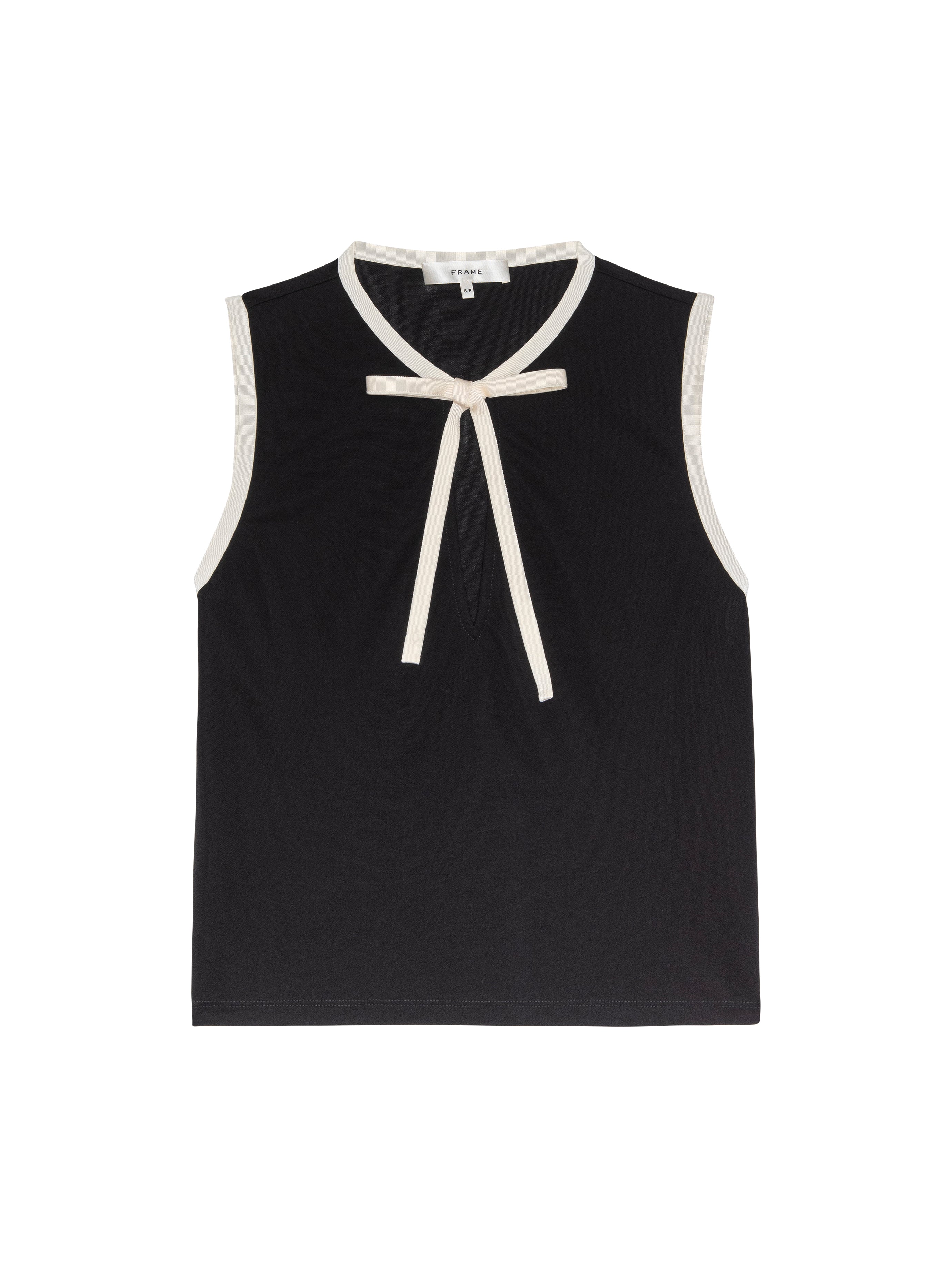 The Keyhole Tie Tank - Black Multi-Frame-Happy on Main